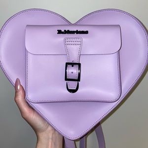 Purple Dr. Martens heart bag